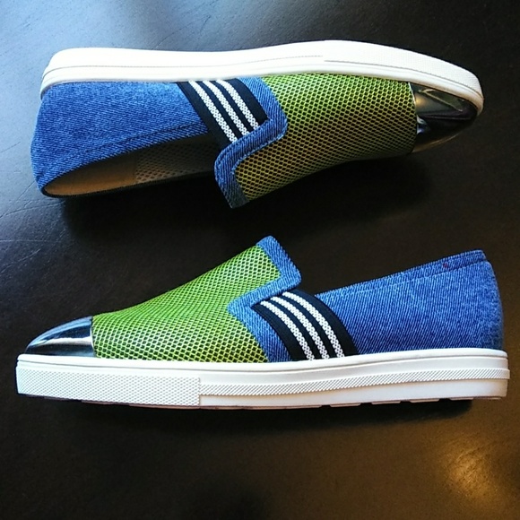 Che evoca Slim Zebra Nickel Slip On Leather - Picture 2 of 8